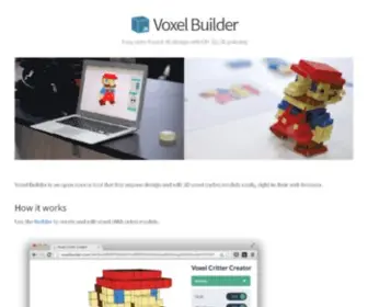Voxelbuilder.com Screenshot