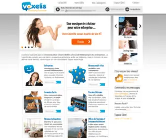 Voxelis.com(Messages musicaux pour l'accueil téléphonique) Screenshot