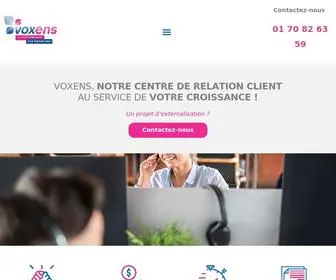Voxens.net(Call center B2B et B2C) Screenshot