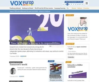 Voxeurop.eu(VoxEurop (English)) Screenshot