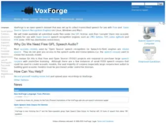 Voxforge.org(Recognition (Linux) Screenshot