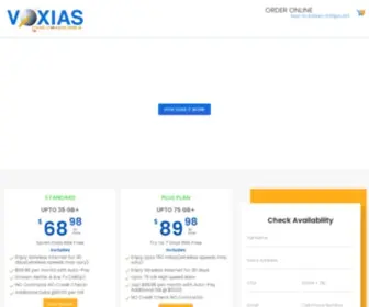 Voxias.com(Unlimited Wireless Internet from VOXIAS Internet) Screenshot