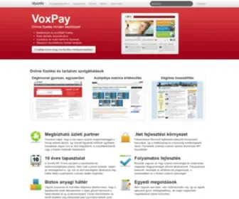 Voxinfo.hu(Online fizetési és tartalom szolgáltatások) Screenshot