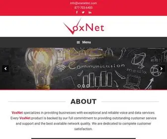 Voxnetinc.com(VoxNet) Screenshot