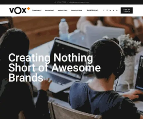 Voxplus.in(Vox Plus Branding Agency in Ahmedabad) Screenshot