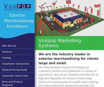 Voxpopms.com(Exterior Banners) Screenshot