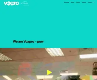Voxprogroup.com(We are Voxpro) Screenshot