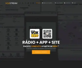 Voxstream.com.br(Profissional) Screenshot