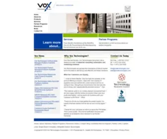 Voxtechnologies.com(Industrial PC and Enterprise Networking Source) Screenshot