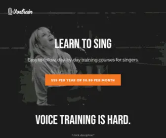 Voxtrain.com(Learn to Sing) Screenshot