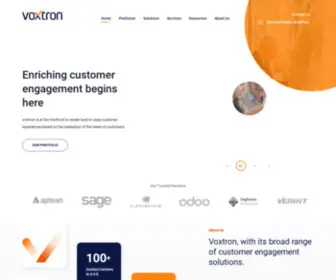 Voxtronme.com(Contact Center Solutions) Screenshot