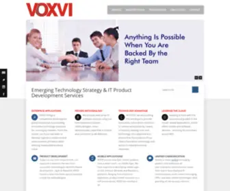 Voxvi.com(IT Product Development Services) Screenshot