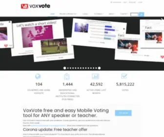 Voxvote.com(Free and Easy to use Mobile Voting) Screenshot