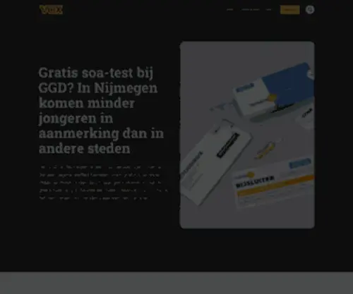 Voxweb.nl(Onafhankelijk magazine van de Radboud Universiteit) Screenshot