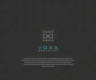 Voxxanalytics.com(Voxxanalytics) Screenshot