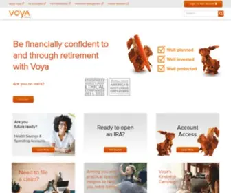Voya.com(Voya Financial) Screenshot