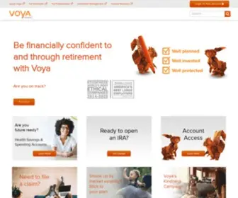 Voyadelivers.com(Voya Financial) Screenshot