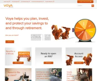 Voyafinancial.com(Voya Financial) Screenshot