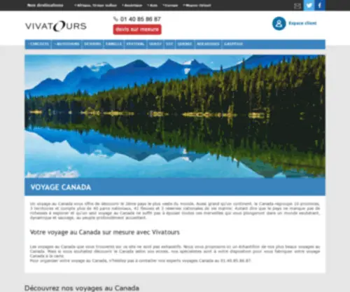 Voyage-AU-Canada.net(Voyage Canada) Screenshot