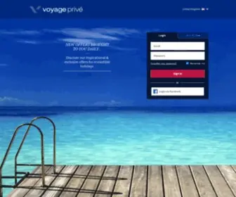 Voyage-Prive.com(Voyage Privé) Screenshot