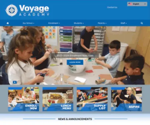 Voyageacademyutah.org(Voyage academy envisions students who are actively engaged in learning) Screenshot