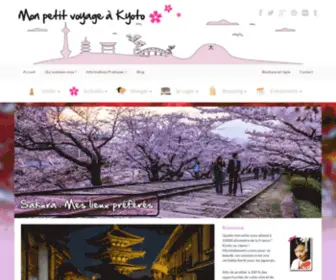 Voyageakyoto.fr(Mon petit voyage à Kyoto) Screenshot
