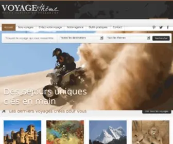 Voyageatheme.com(Agence de voyage aventure) Screenshot