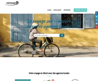 Voyagein.fr(Voyage sur mesure avec nos agences locales) Screenshot