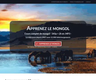 Voyagemongolie.com(Voyage en Mongolie) Screenshot