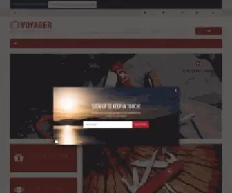 Voyager-Shop.eu(Victorinox, LedLenser, Leatherman, Pocket tools, Cutlery, Travel Gear, led flashlights) Screenshot
