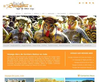 Voyagereninde.com(Voyager en Inde est une specialist agence de voyage a New Delhi) Screenshot