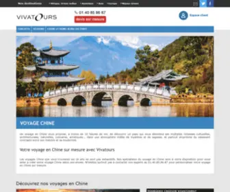 Voyages-Chine.fr(Voyage Chine : séjours et circuits organisés en Chine avec Vivatours) Screenshot