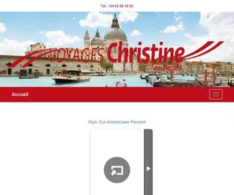 Voyages-Christine.com(Voyages Christine) Screenshot