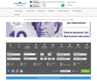 Voyagesaprixfous.ca(Accueil) Screenshot