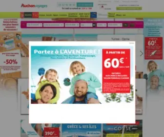 Voyagesauchan.com(Auchan Voyages : Séjour et Voyage pas Cher) Screenshot