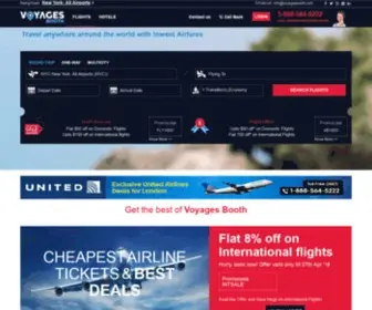 Voyagesbooth.com(Cheap Airline Tickets & Flight Reservations) Screenshot