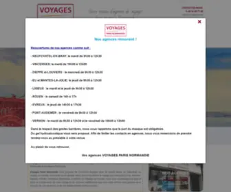 Voyagesparisnormandie.com(Voyages) Screenshot