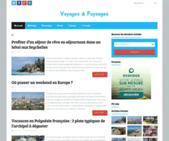 Voyagespaysages.net(Voyages paysages) Screenshot