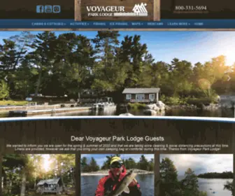 Voyageurparklodge.com(Voyageur Park Lodge) Screenshot