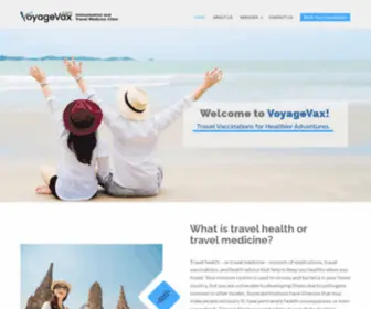 Voyagevax.com(Travel Vaccinations Clinic) Screenshot