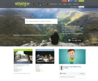 Voyajo.com(Online trip itinerary planner) Screenshot