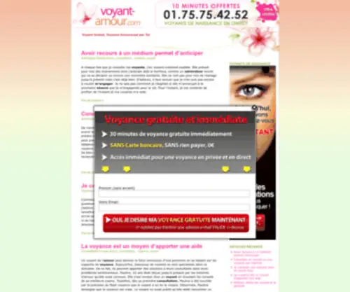 Voyant-Amour.com(Voyant amour) Screenshot