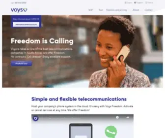 Voys.co.za(Telecommunications for Business) Screenshot