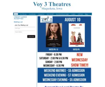 Voytheatres.com(Voy Theatres) Screenshot