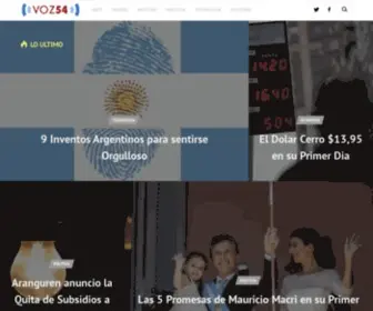 Voz54.com(La Voz de Argentina) Screenshot