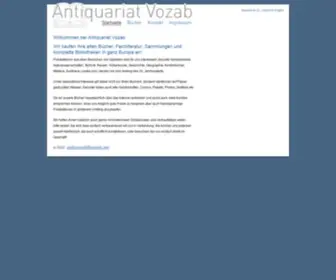 Vozab.net(Antiquariat Wien) Screenshot