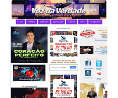 Vozdaverdade.com.br(Voz da Verdade Site Oficial) Screenshot