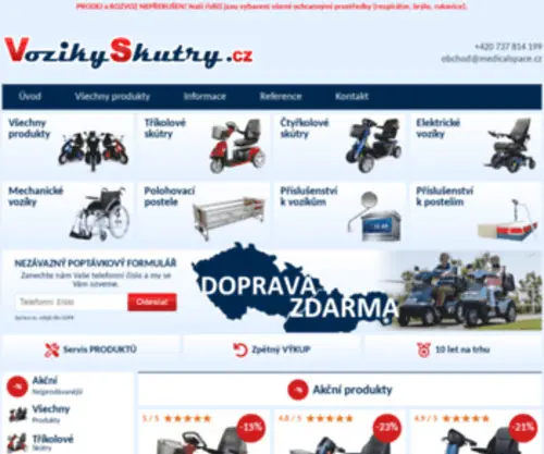 Vozikyskutry.cz(Vozikyskutry) Screenshot
