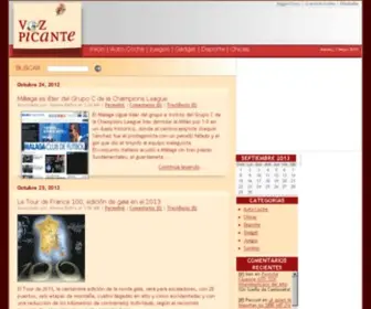 Vozpicante.com(Celebrity Blogs) Screenshot