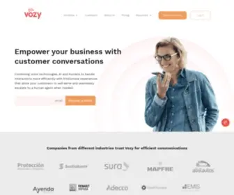 Vozy.co(Con IA conversacional evolucionamos la relación de las empresas con sus clientes) Screenshot